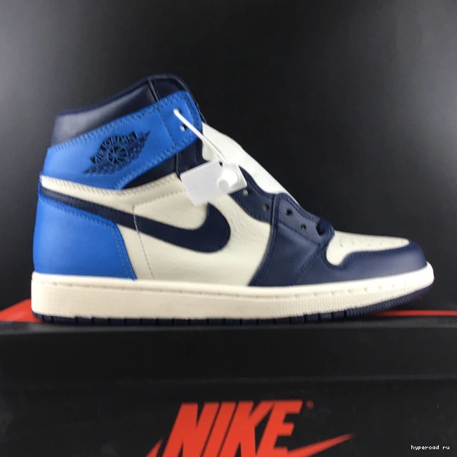 Jordan Obsidian OG 555088-140 Air Retro 1 High 1007
